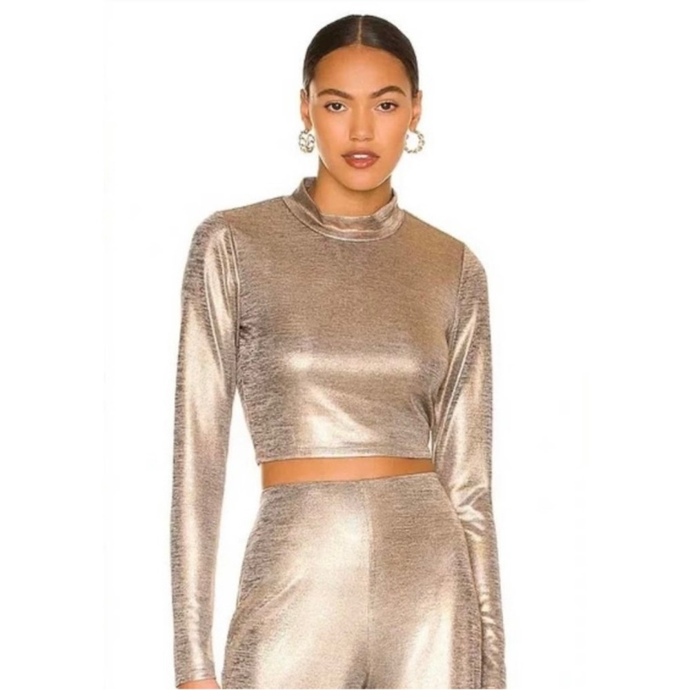 Revolve Lovers and Friends Riya Top in Champagne